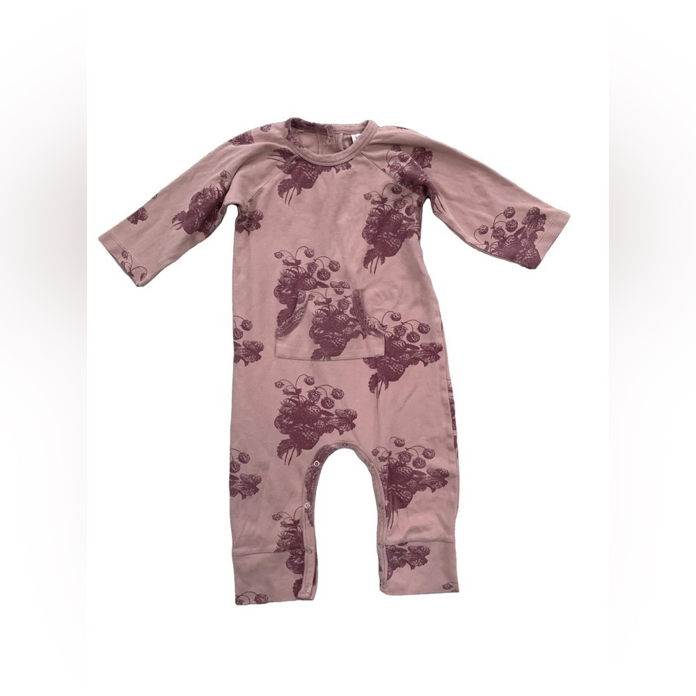 Kate Quinn Size 2T Rose Strawberry Jumpsuit Romper